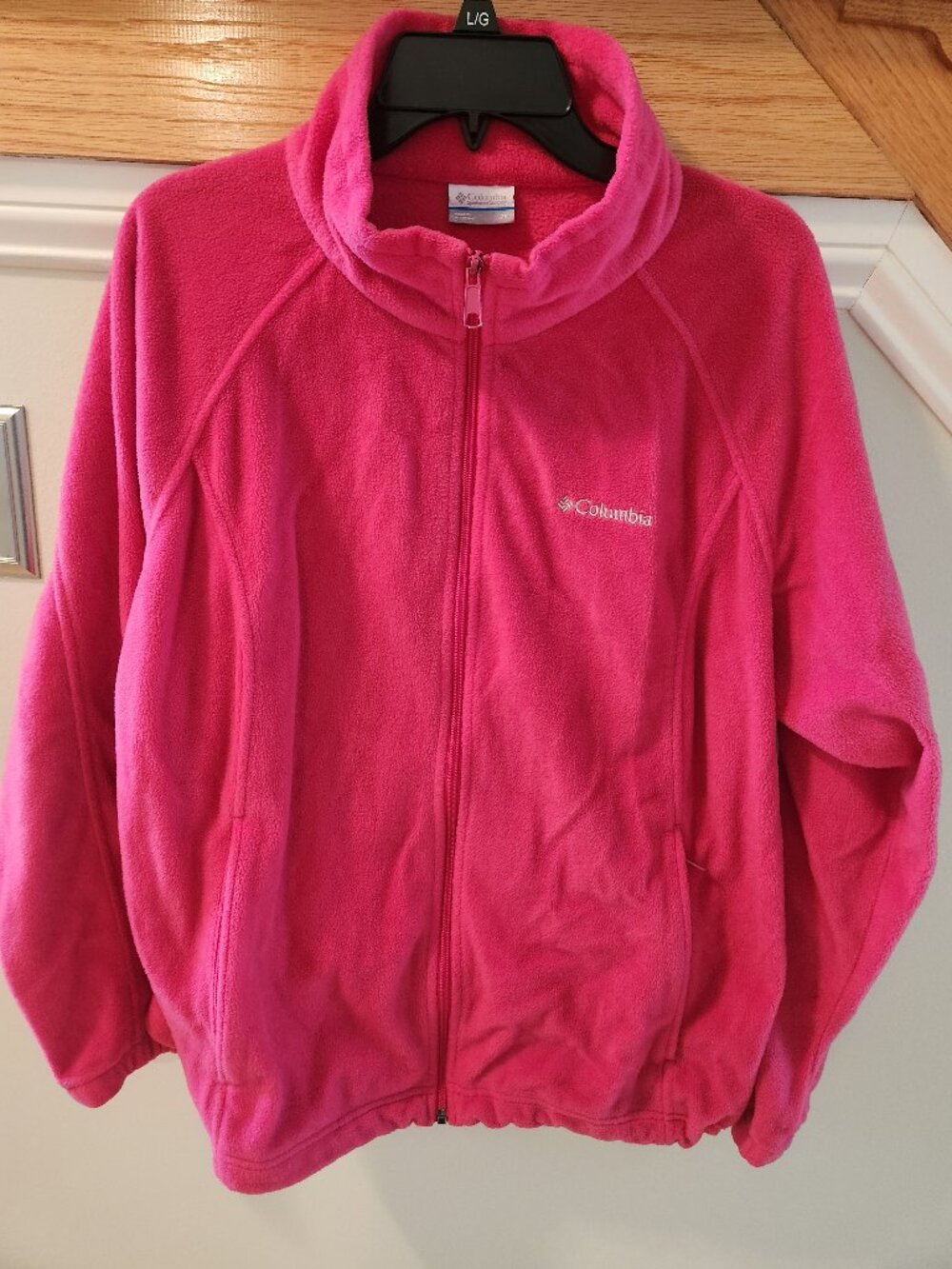 Columbia Women's Benton Springs™ Full Zip Fleece Jacket Size 2X Color Fuchsia